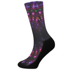 Light Mandala Print Crew Socks