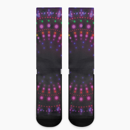 Light Mandala Print Crew Socks