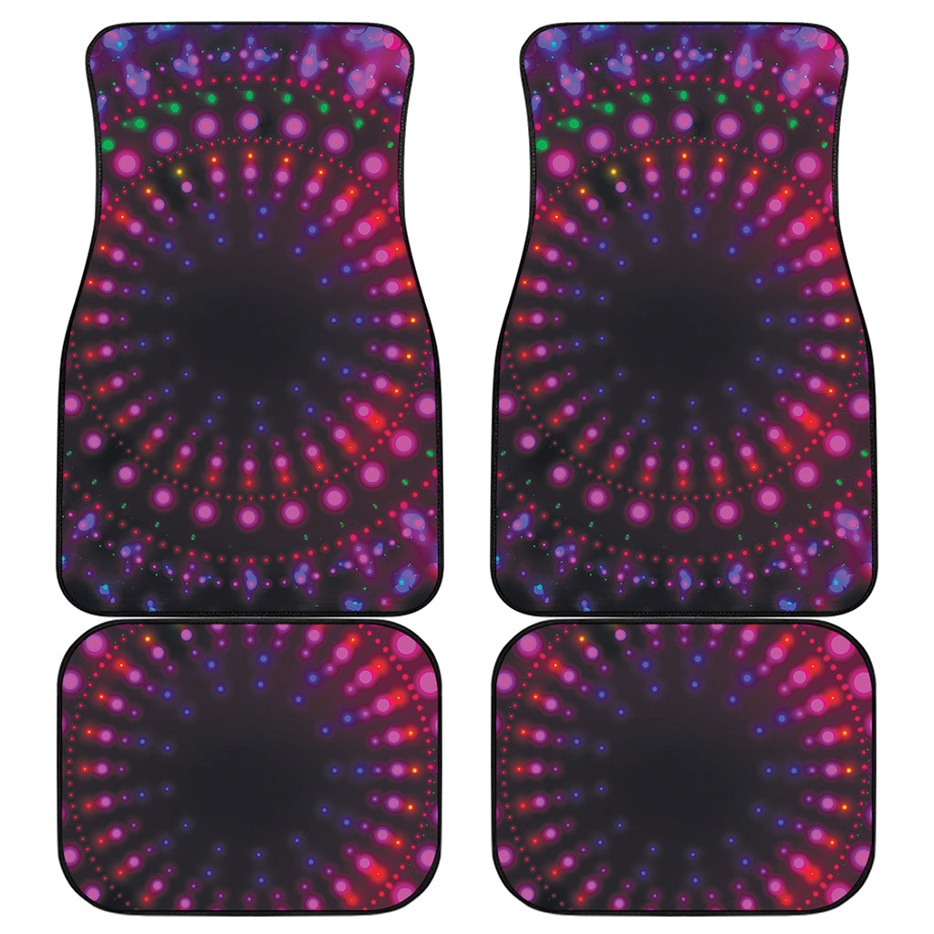 Light Mandala Print Front and Back Car Floor Mats