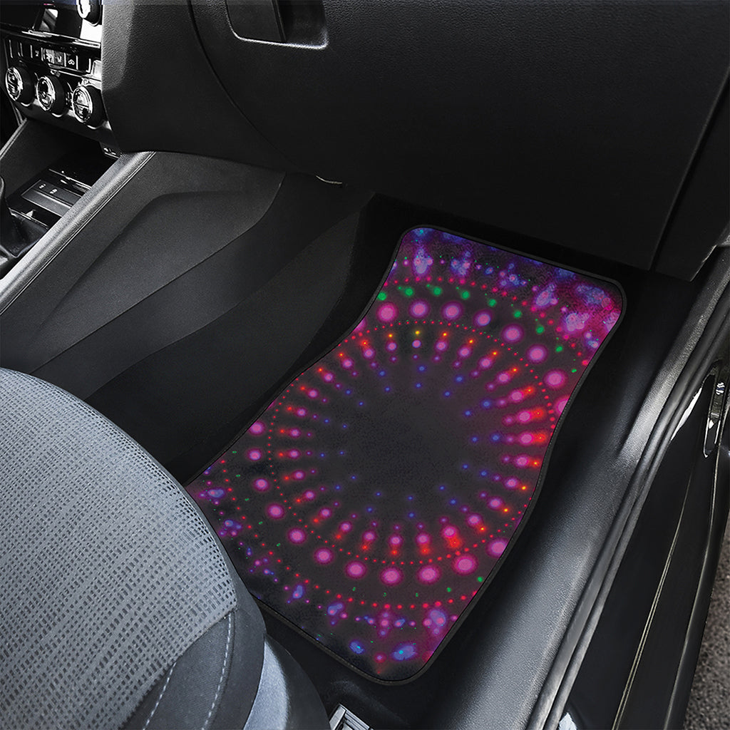 Light Mandala Print Front and Back Car Floor Mats
