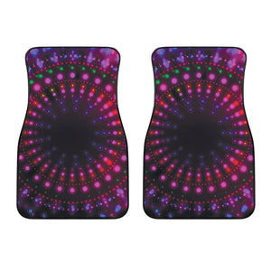 Light Mandala Print Front Car Floor Mats