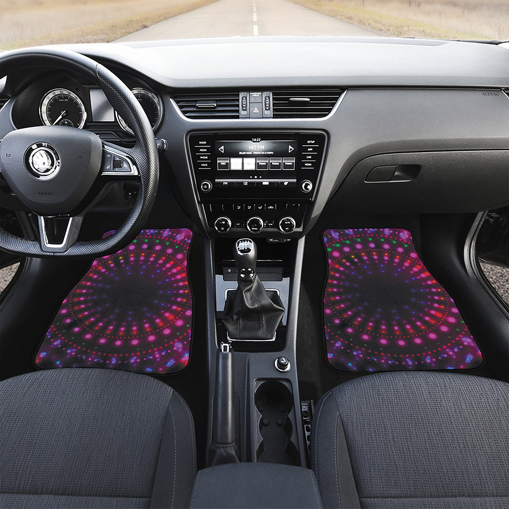 Light Mandala Print Front Car Floor Mats