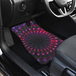 Light Mandala Print Front Car Floor Mats