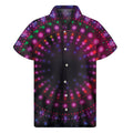 Light Mandala Print Men's Short Sleeve Shirt