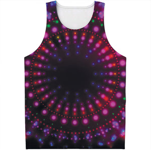 Light Mandala Print Men's Tank Top