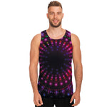 Light Mandala Print Men's Tank Top