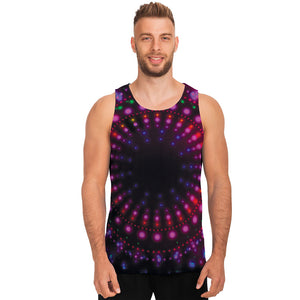 Light Mandala Print Men's Tank Top