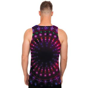 Light Mandala Print Men's Tank Top