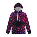 Light Mandala Print Pullover Hoodie