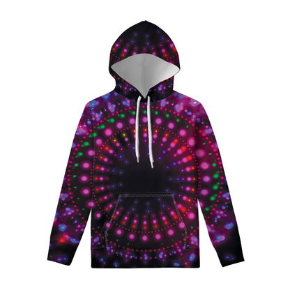 Light Mandala Print Pullover Hoodie
