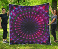Light Mandala Print Quilt