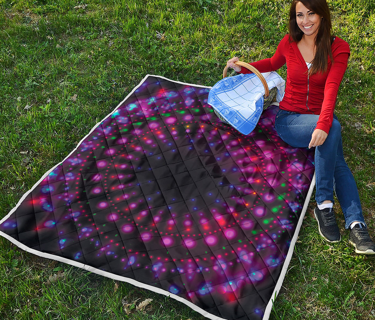 Light Mandala Print Quilt