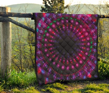 Light Mandala Print Quilt