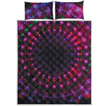 Light Mandala Print Quilt Bed Set