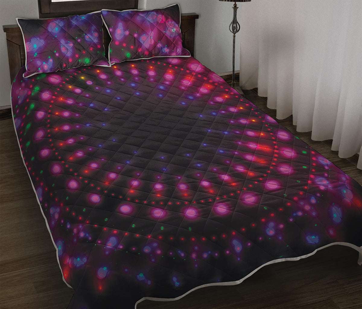 Light Mandala Print Quilt Bed Set