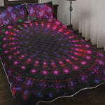 Light Mandala Print Quilt Bed Set