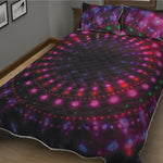 Light Mandala Print Quilt Bed Set