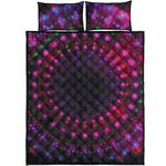 Light Mandala Print Quilt Bed Set