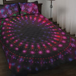 Light Mandala Print Quilt Bed Set