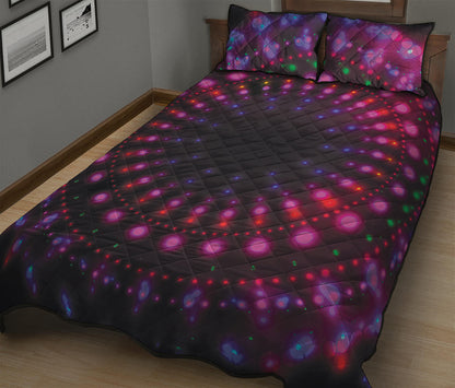 Light Mandala Print Quilt Bed Set
