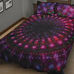 Light Mandala Print Quilt Bed Set