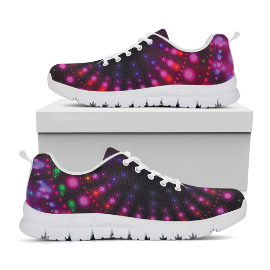 Light Mandala Print White Sneakers