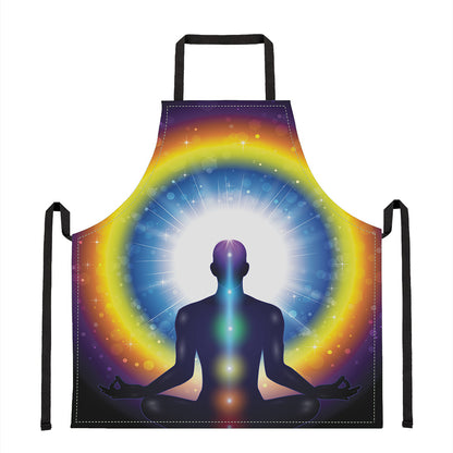 Light Of Seven Chakras Print Apron