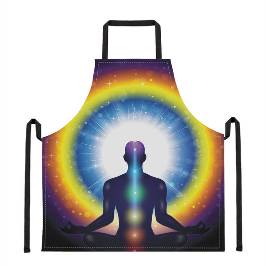Light Of Seven Chakras Print Apron