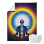 Light Of Seven Chakras Print Blanket