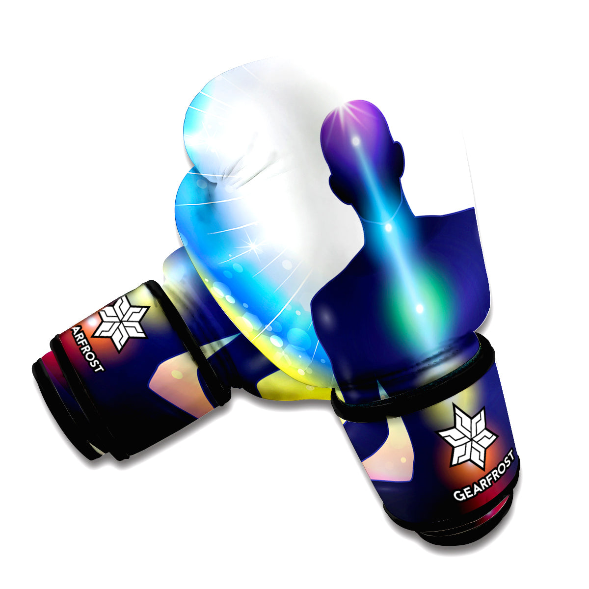 Light Of Seven Chakras Print Boxing Gloves