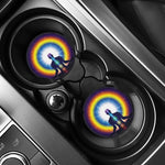 Light Of Seven Chakras Print Car Coasters