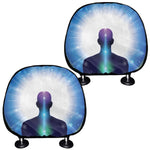 Light Of Seven Chakras Print Car Headrest Covers