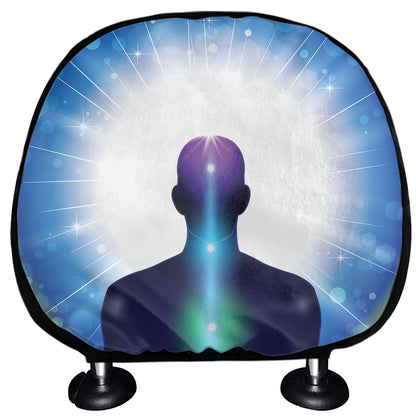 Light Of Seven Chakras Print Car Headrest Covers