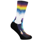 Light Of Seven Chakras Print Crew Socks