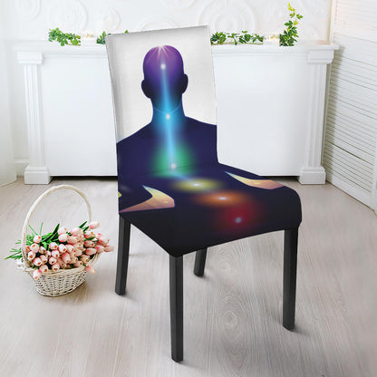 Light Of Seven Chakras Print Dining Chair Slipcover
