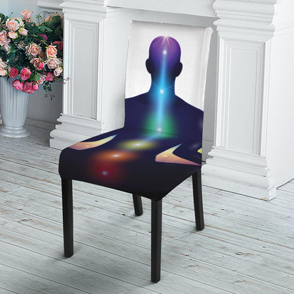 Light Of Seven Chakras Print Dining Chair Slipcover