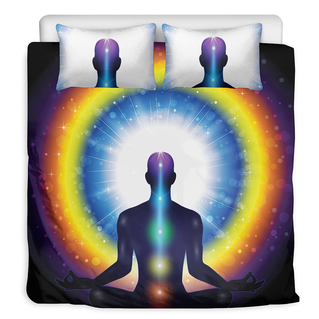 Light Of Seven Chakras Print Duvet Cover Bedding Set