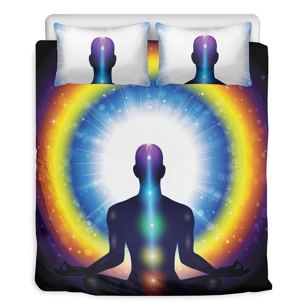 Light Of Seven Chakras Print Duvet Cover Bedding Set