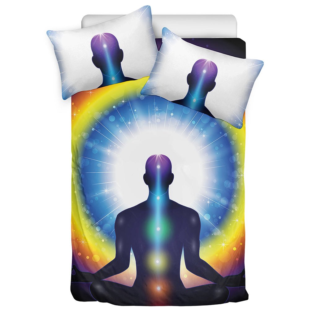 Light Of Seven Chakras Print Duvet Cover Bedding Set