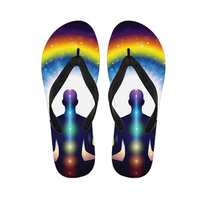 Light Of Seven Chakras Print Flip Flops