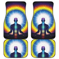 Light Of Seven Chakras Print Front and Back Car Floor Mats