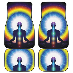 Light Of Seven Chakras Print Front and Back Car Floor Mats