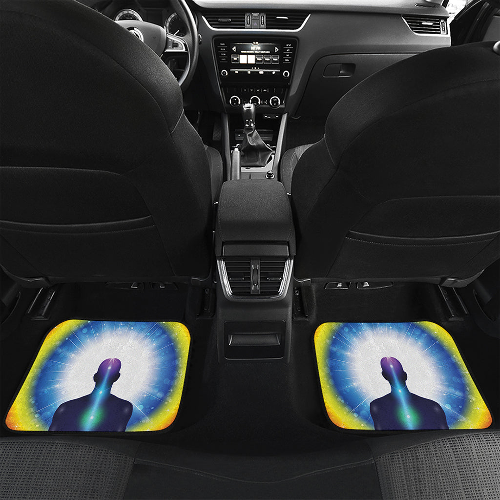 Light Of Seven Chakras Print Front and Back Car Floor Mats