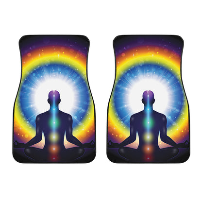 Light Of Seven Chakras Print Front Car Floor Mats