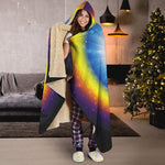 Light Of Seven Chakras Print Hooded Blanket