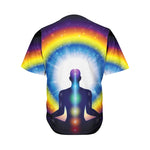 Light Of Seven Chakras Print Men's Baseball Jersey