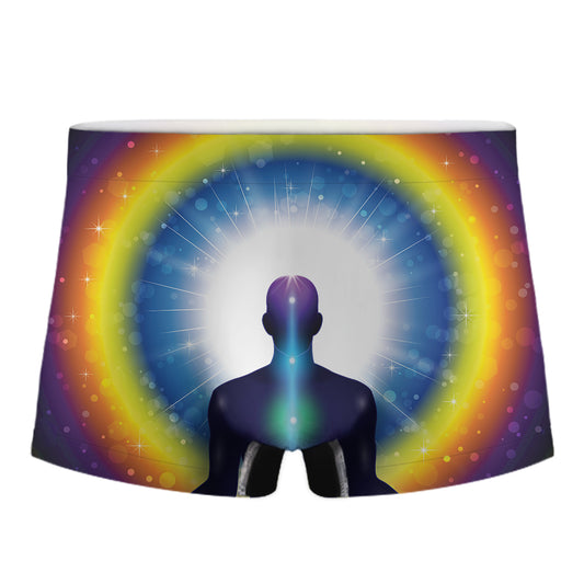 Light Of Seven Chakras Print Men's Boxer Briefs