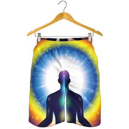 Light Of Seven Chakras Print Men's Shorts