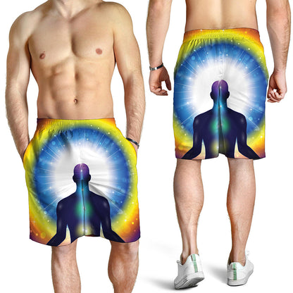 Light Of Seven Chakras Print Men's Shorts