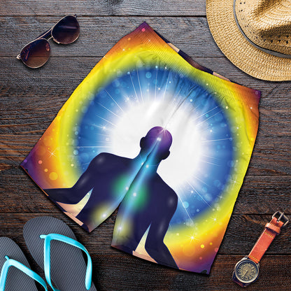 Light Of Seven Chakras Print Men's Shorts